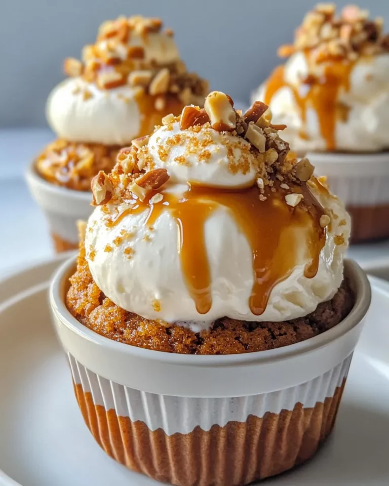 Homemade Pumpkin Spice Cupcake Sundaes recipe photo