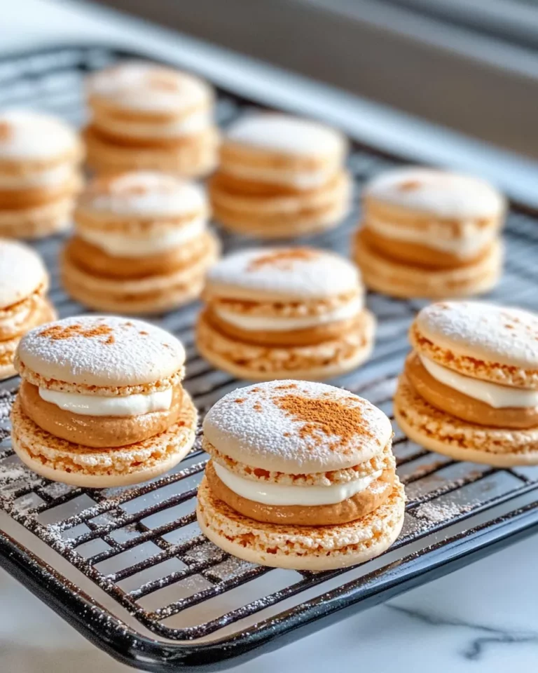 Homemade Pumpkin Spice Macarons photo