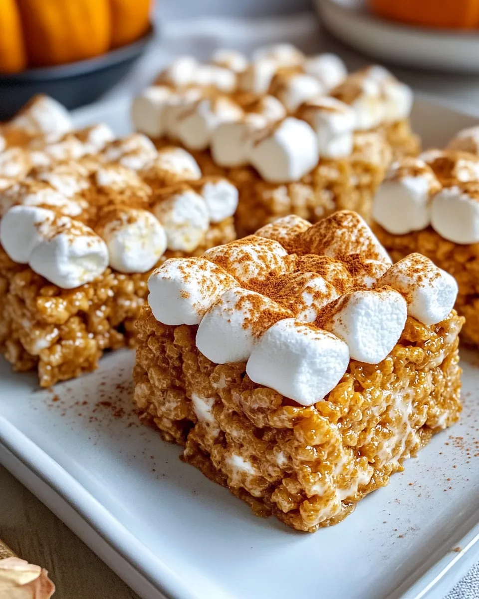 Classic Pumpkin Spice Rice Krispie Treats dish photo