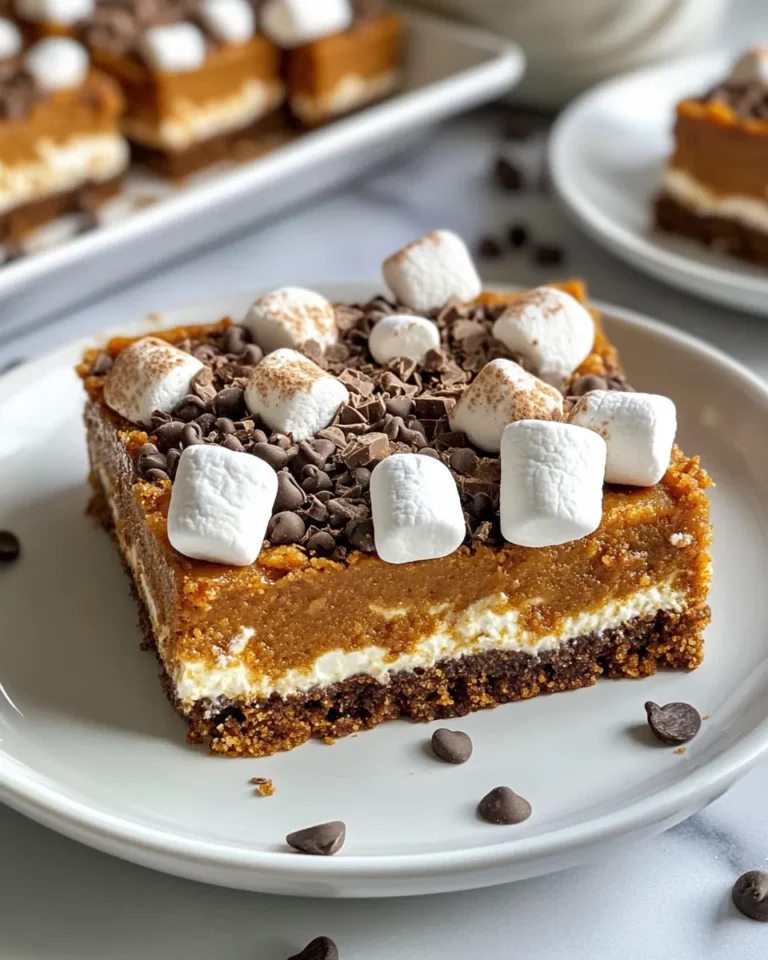 Homemade Pumpkin Spice Sâ€™mores Bars photo