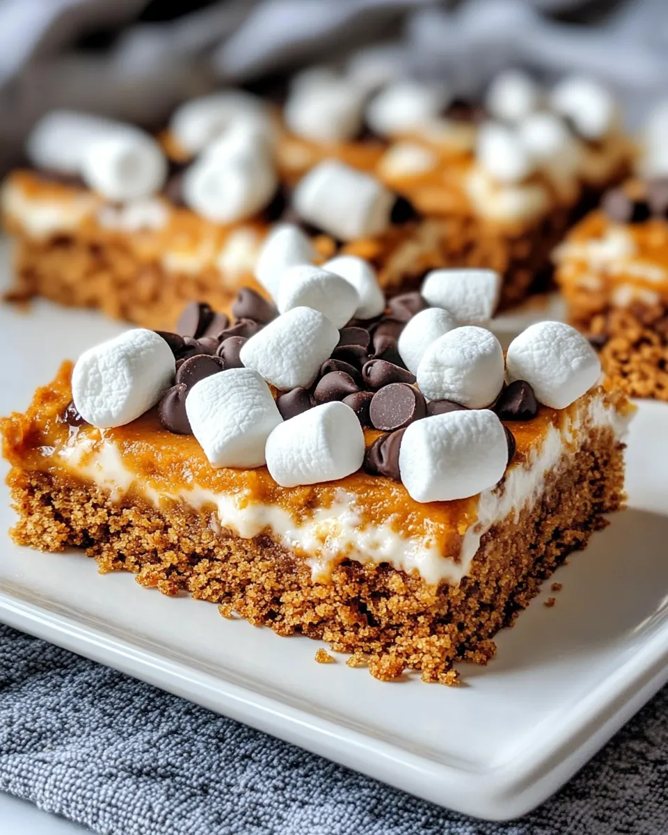 Classic Pumpkin Spice Sâ€™mores Bars image