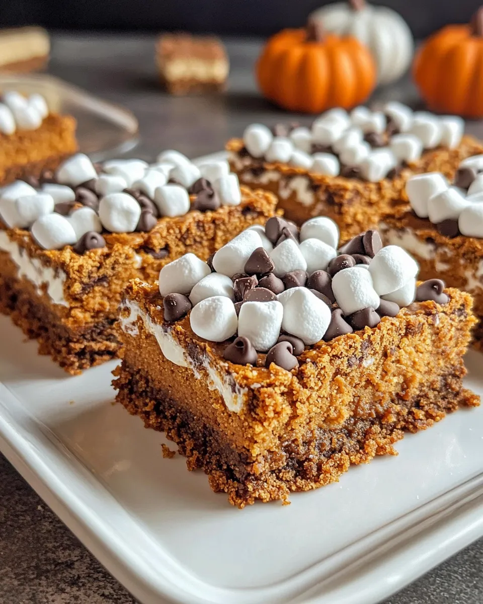 Easy Pumpkin Spice Sâ€™mores Bars recipe image