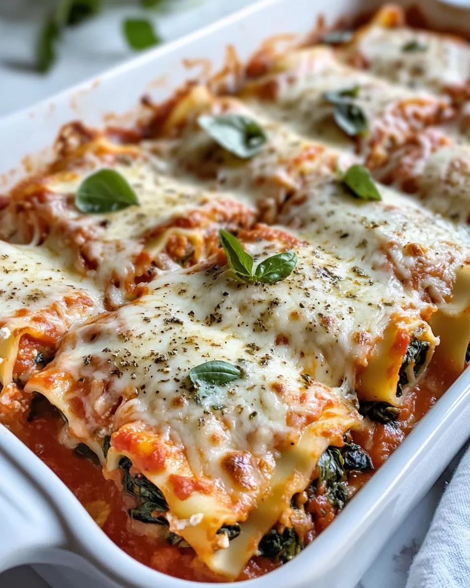 Delicious Pumpkin Spinach Ricotta Lasagna Rolls plate image