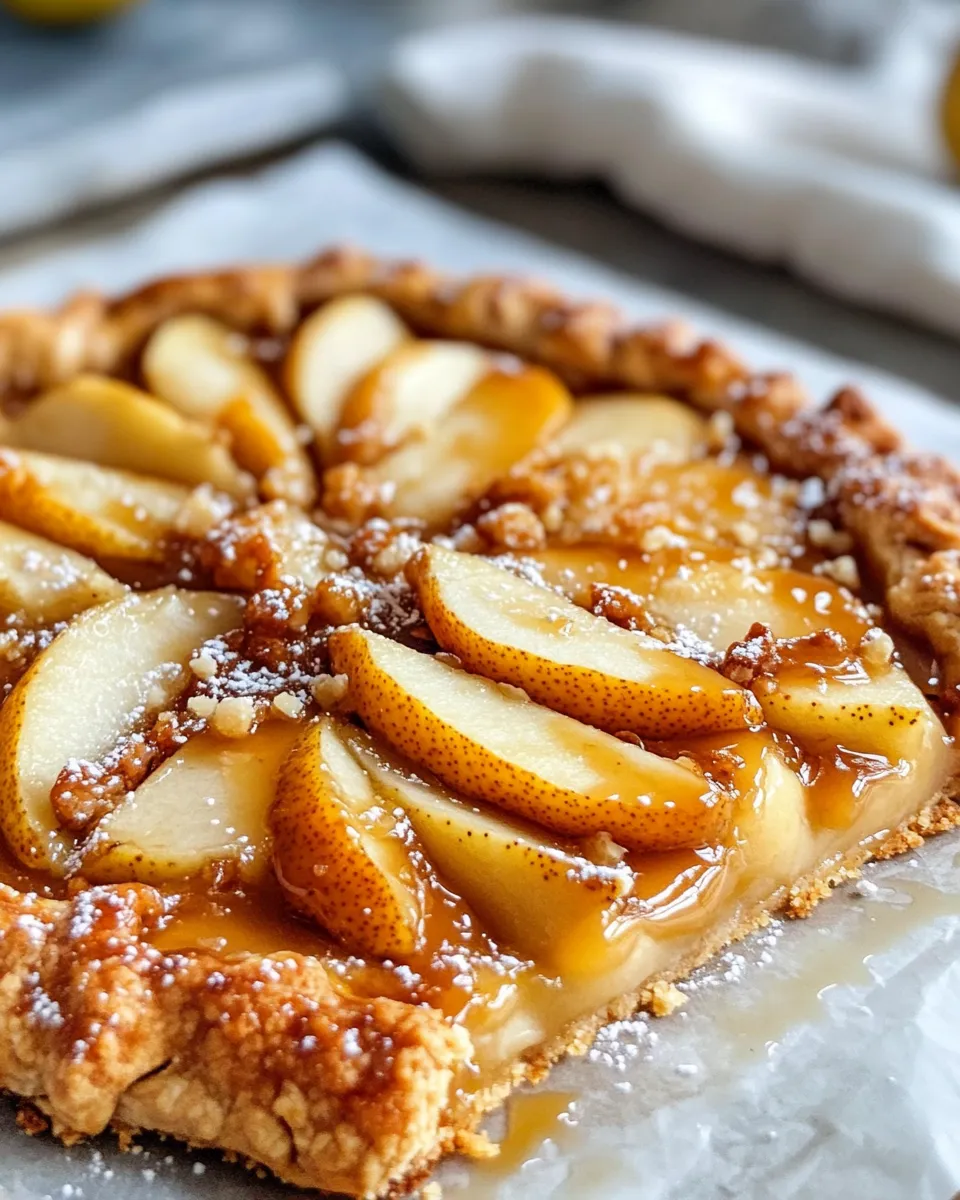 Classic Salted Caramel Pear Galette image