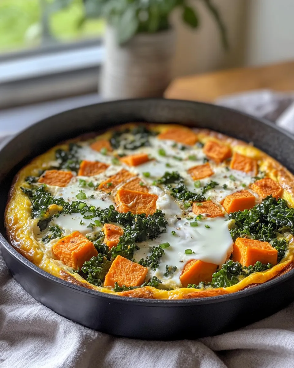 Delicious Sweet Potato Kale Frittata picture
