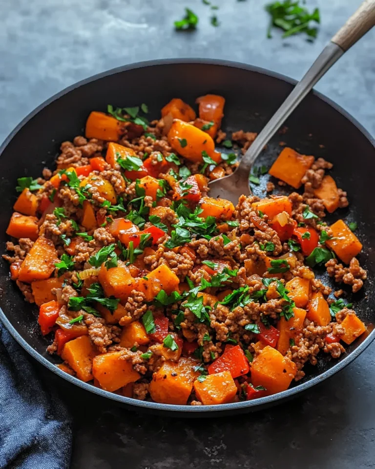 Homemade Sweet Potato Turkey Skillet recipe photo