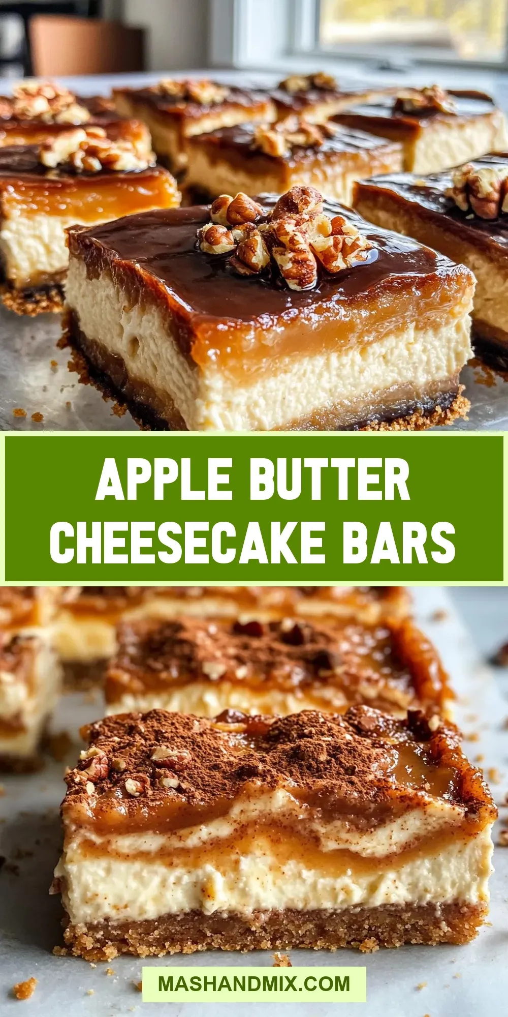 Apple Butter Cheesecake Bars (Creamy & Delicious)