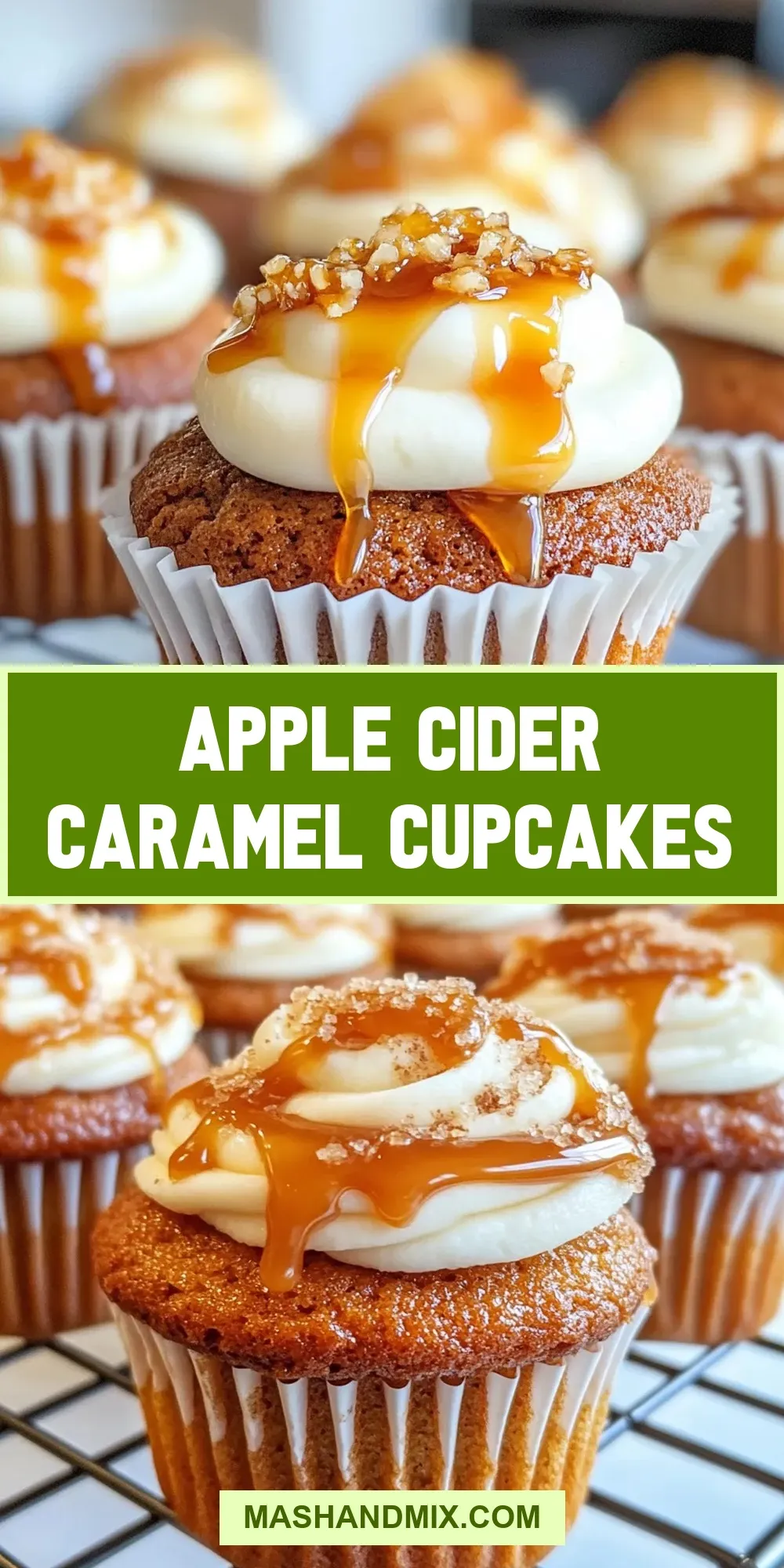 Apple Cider Caramel Cupcakes (Simple & Delicious)
