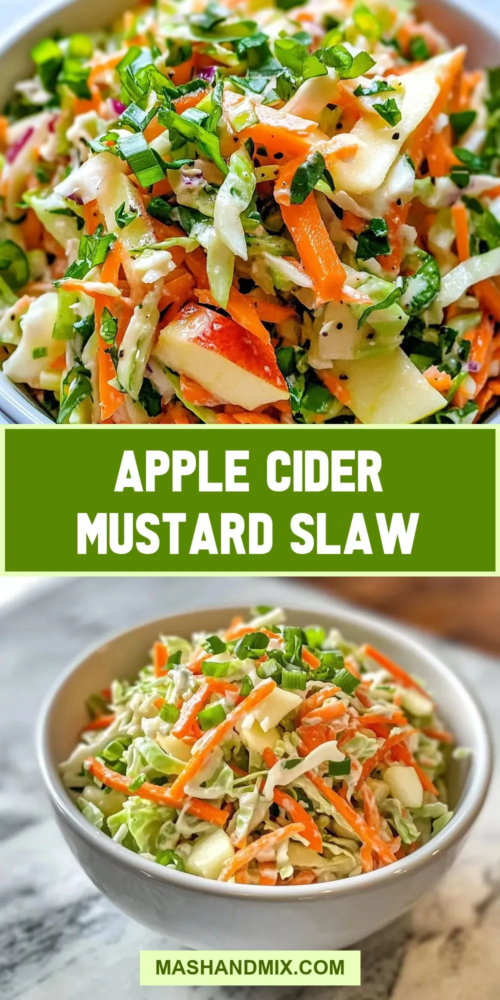The Best Apple Cider Mustard Slaw Ever