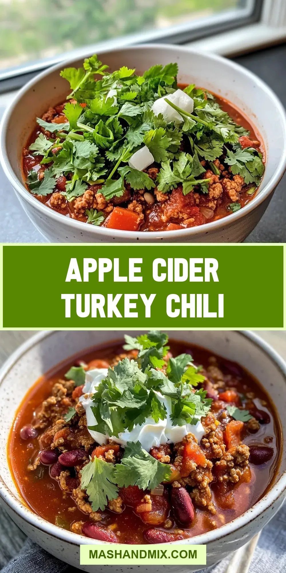 The Best Apple Cider Turkey Chili Ever
