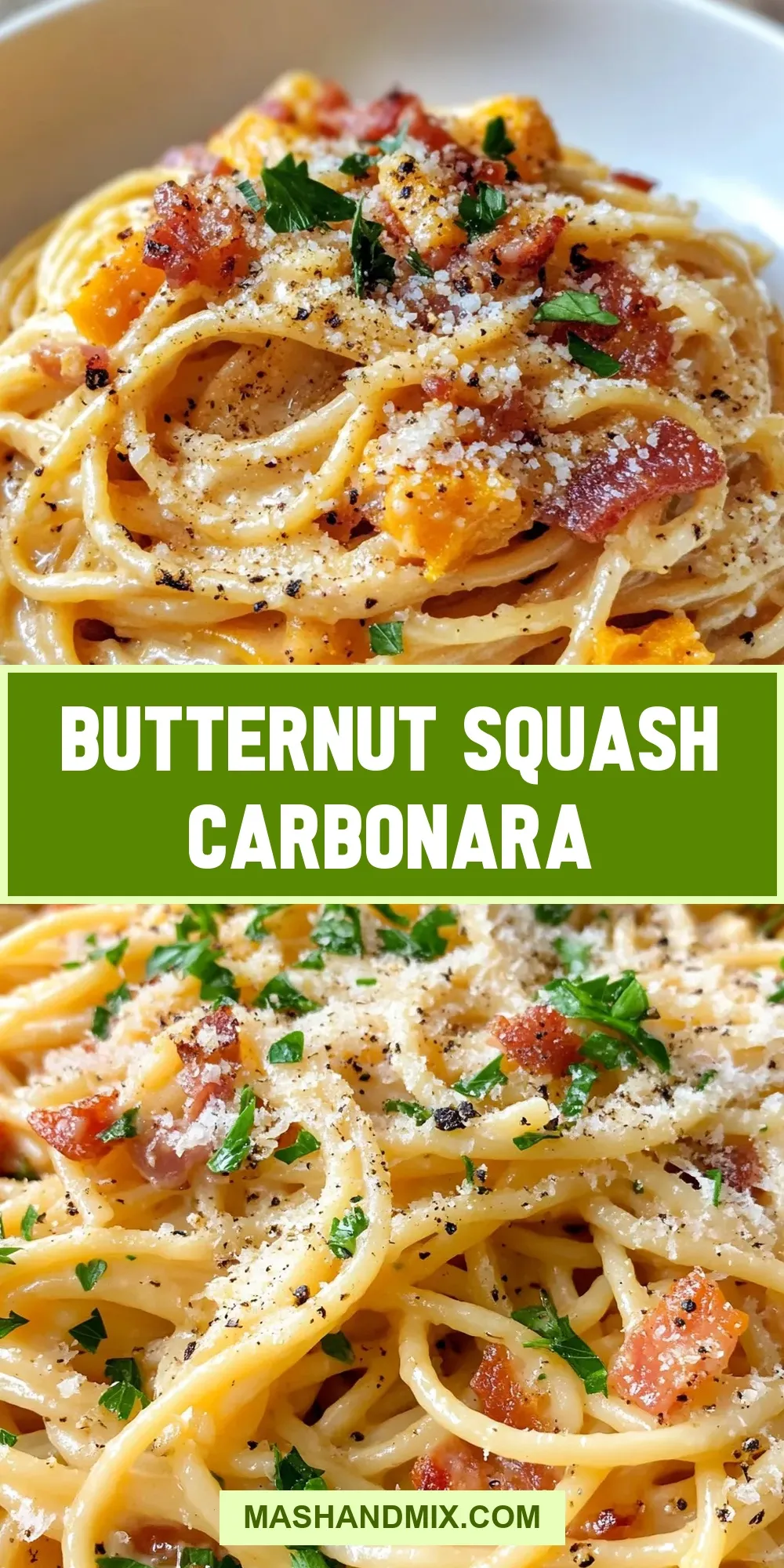 The Best Butternut Squash Carbonara Ever