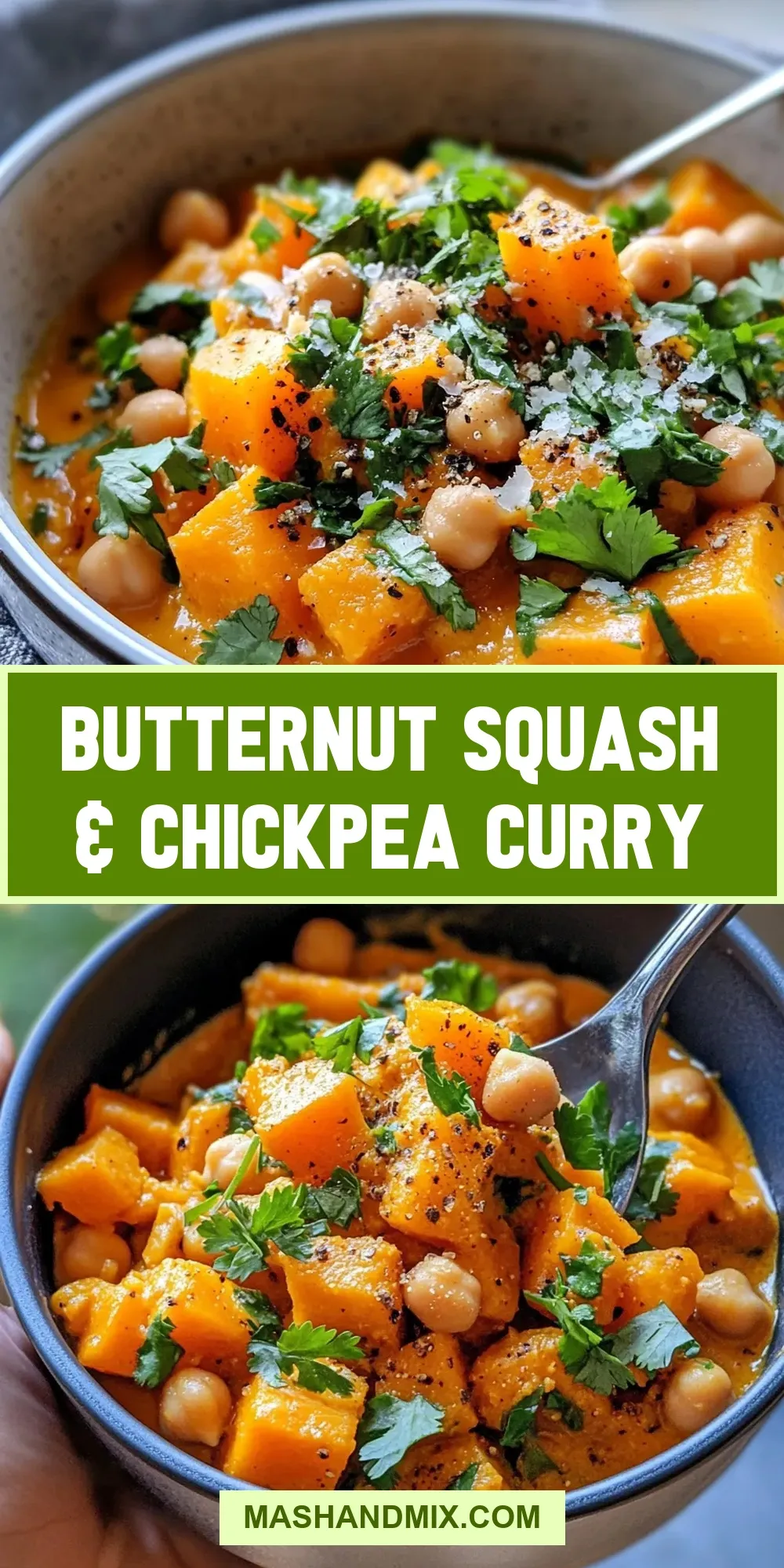 Butternut Squash & Chickpea Curry Recipe