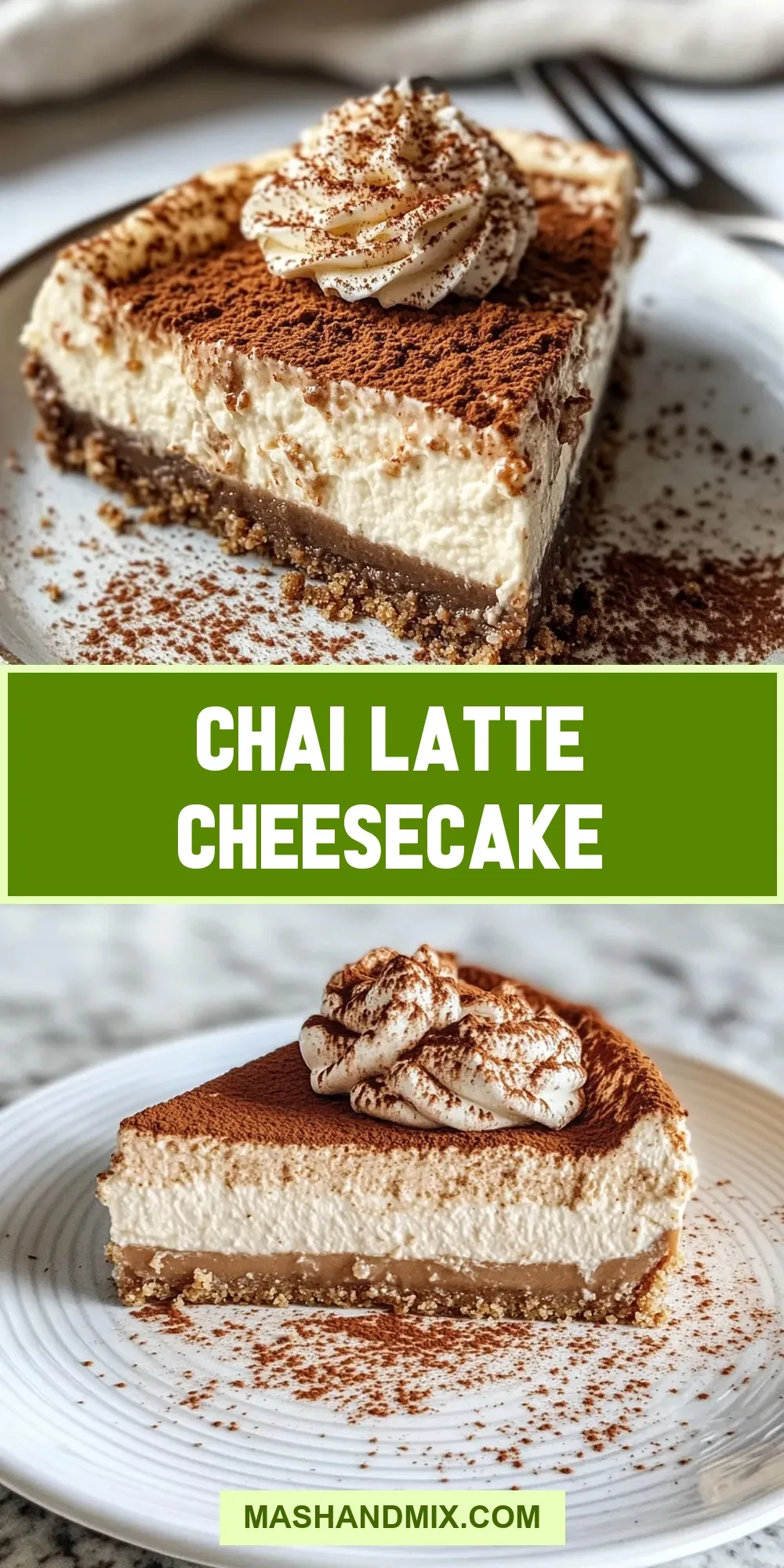 Chai Latte Cheesecake (Delicious & Delicious)