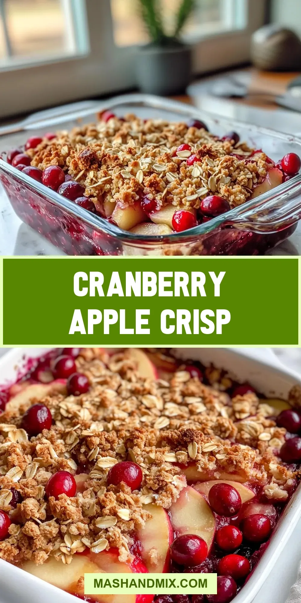 Simple Cranberry Apple Crisp