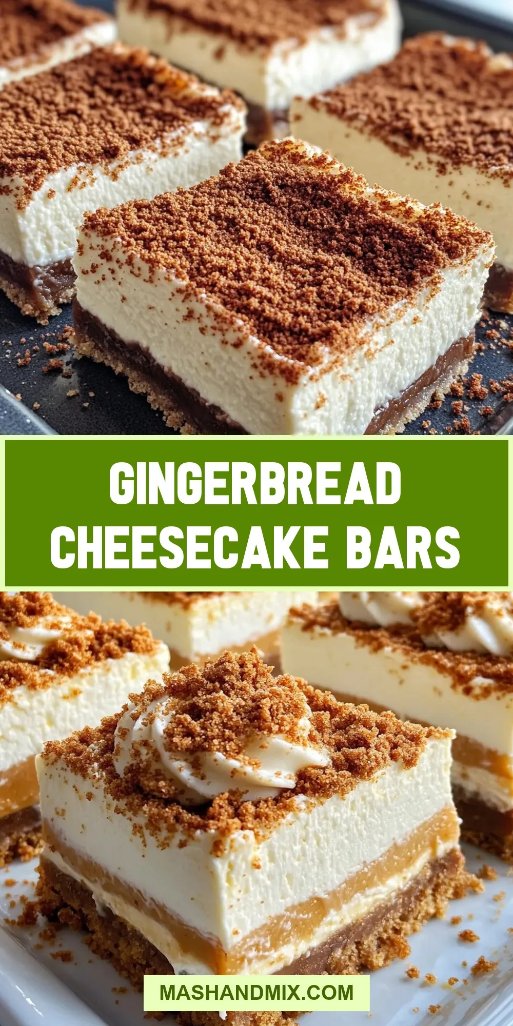 Gingerbread Cheesecake Bars (Flavorful & Delicious)