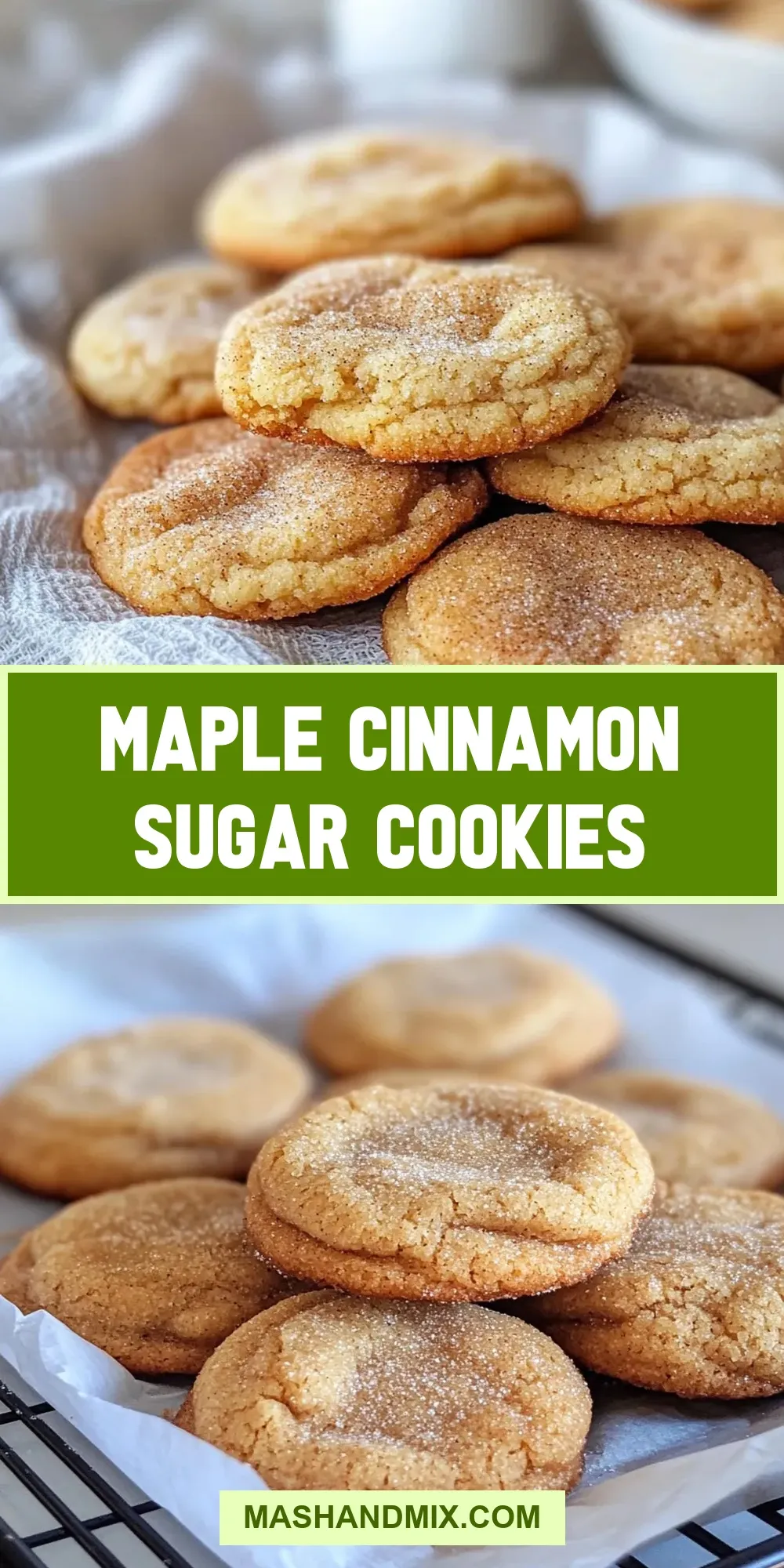 Maple Cinnamon Sugar Cookies Recipe