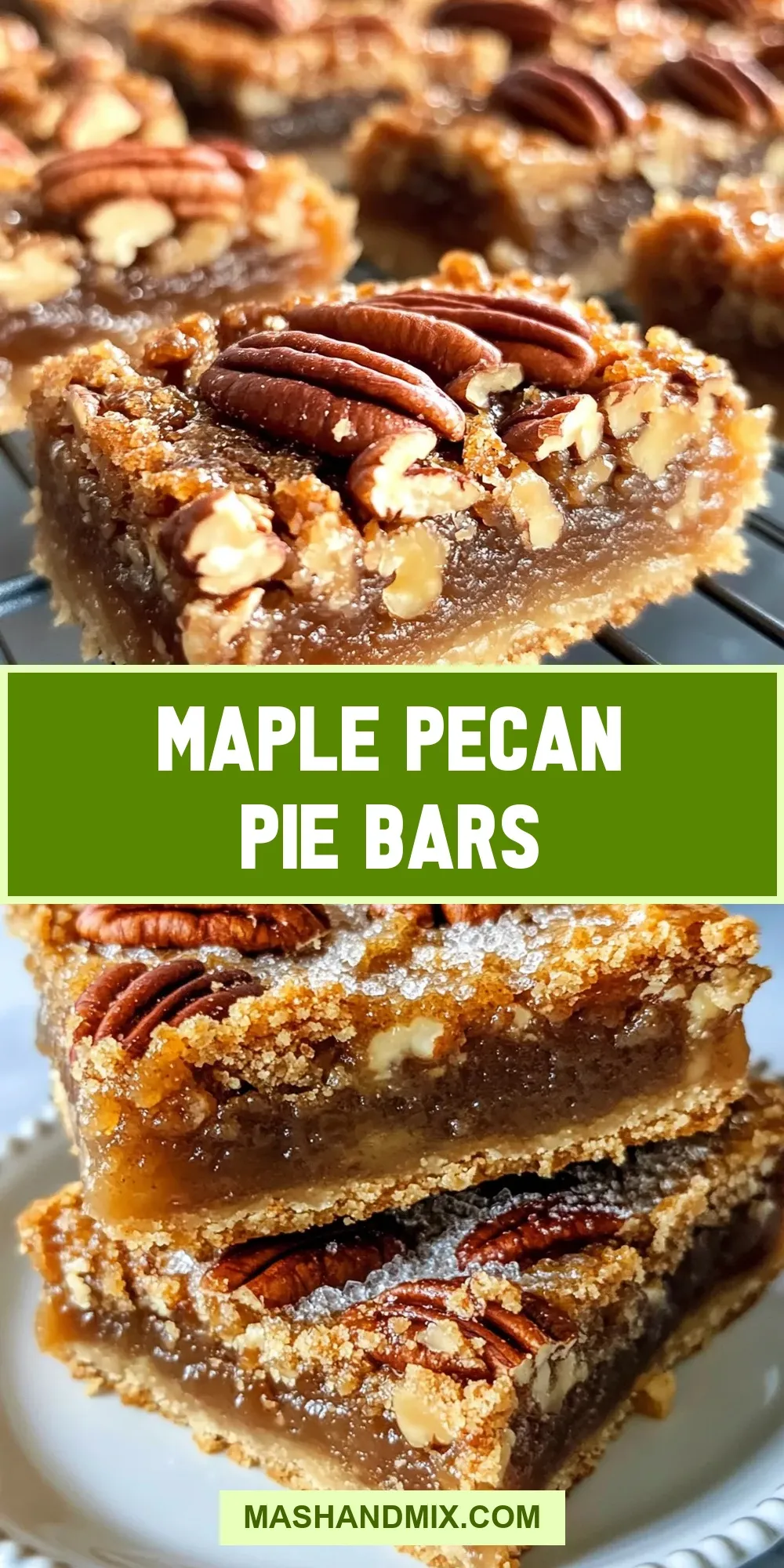 Maple Pecan Pie Bars Recipe
