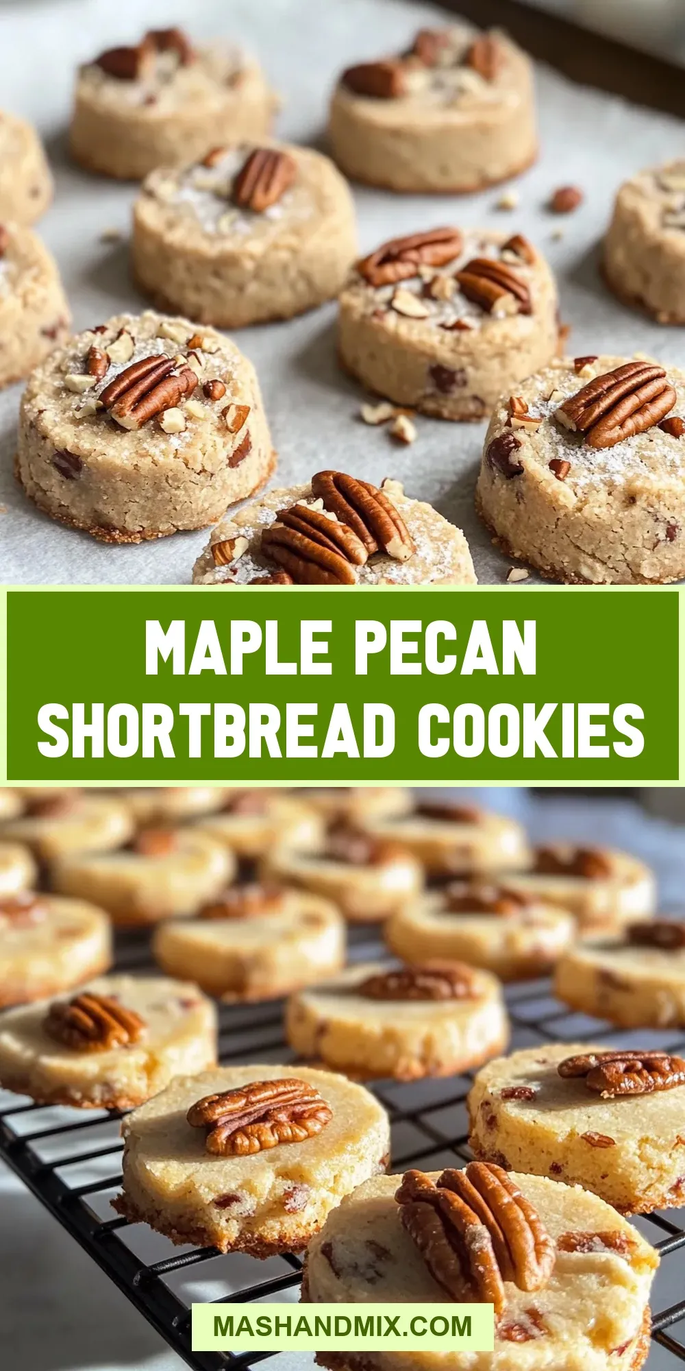 How To Make Homemade Maple Pecan Shortbread Cookies