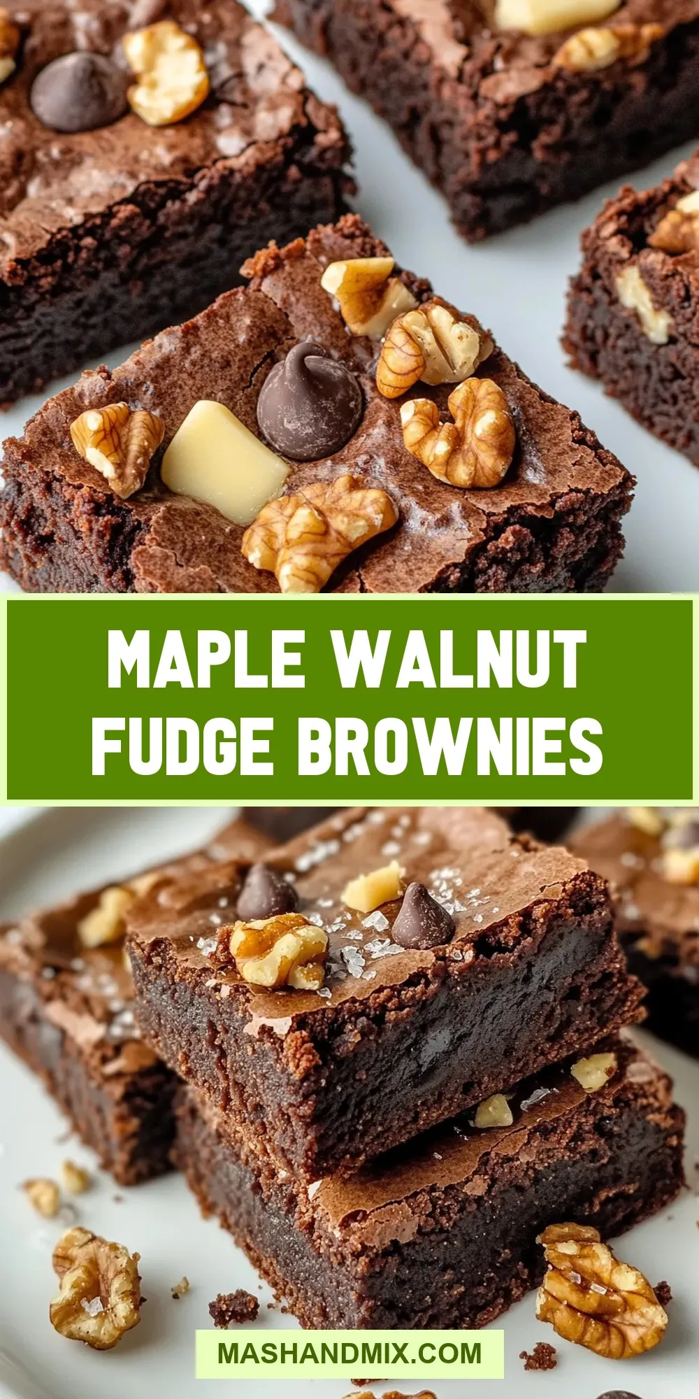 Maple Walnut Fudge Brownies (Quick & Delicious)