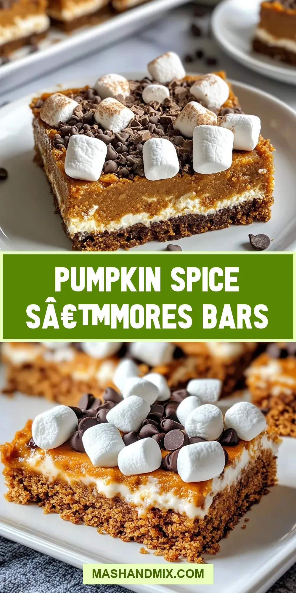 Pumpkin Spice Sâ€™Mores Bars (Ultimate & Delicious)