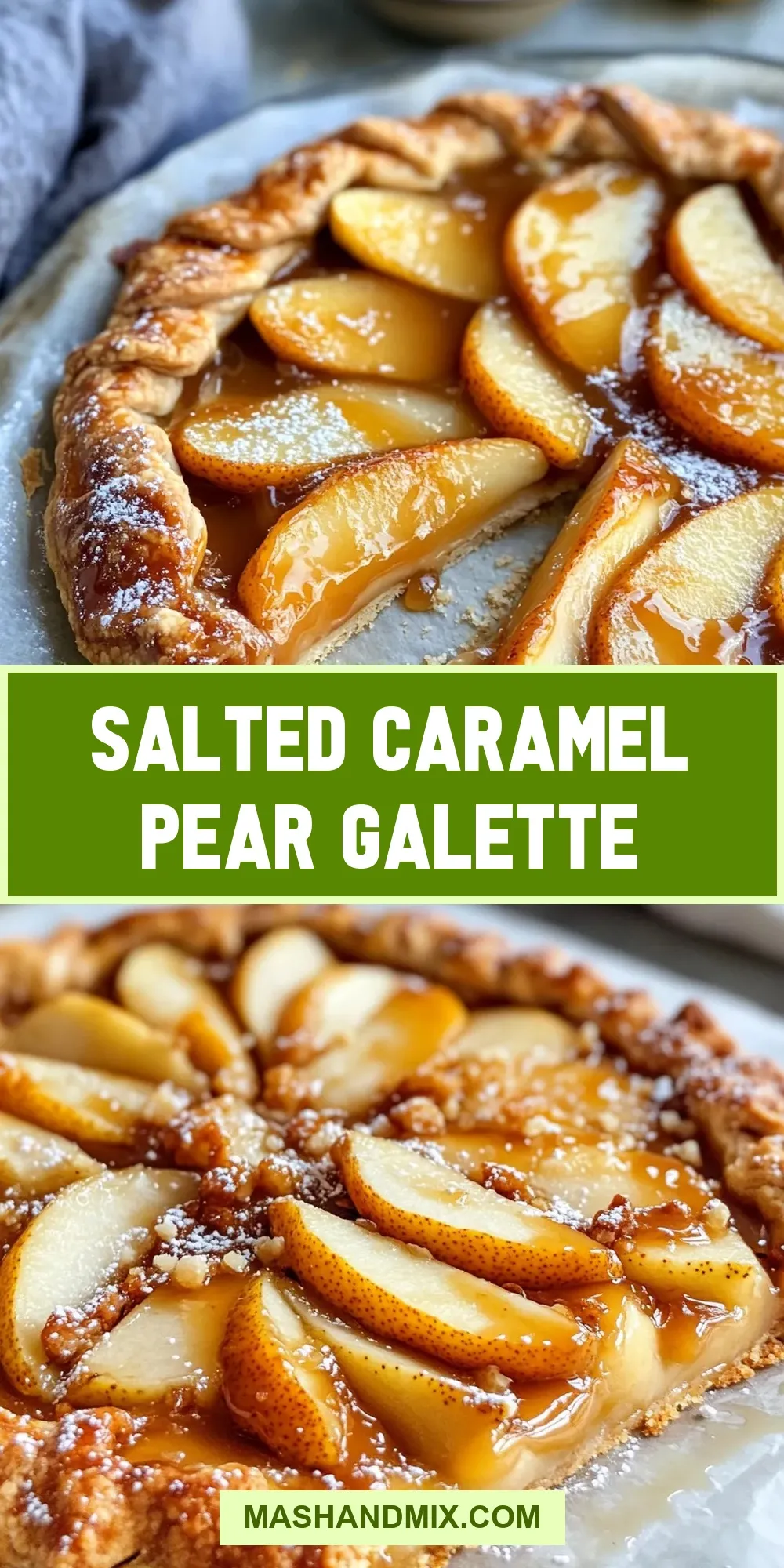 Salted Caramel Pear Galette Recipe