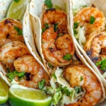 Easy 15-Minute Garlic Shrimp Tacos with Slaw photo