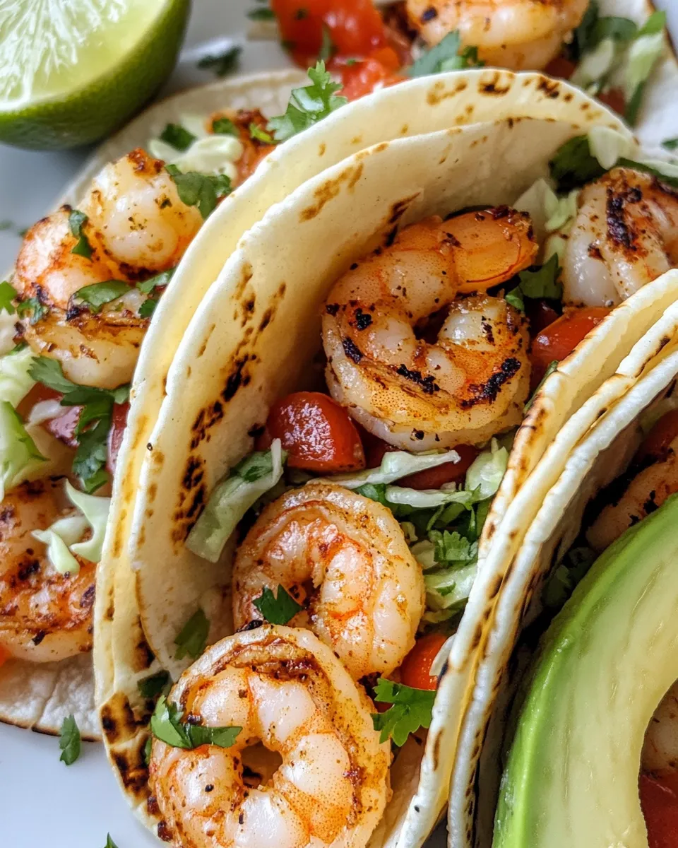 Delicious 15-Minute Garlic Shrimp Tacos with Slaw recipe image