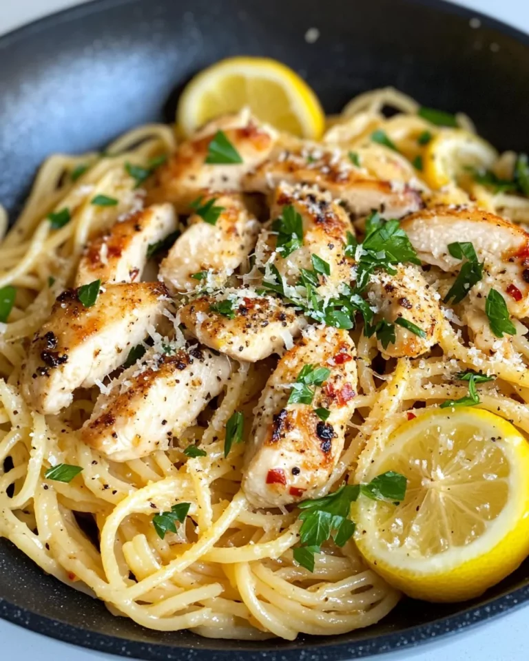 Homemade 15-Minute Lemon Garlic Chicken Pasta recipe photo