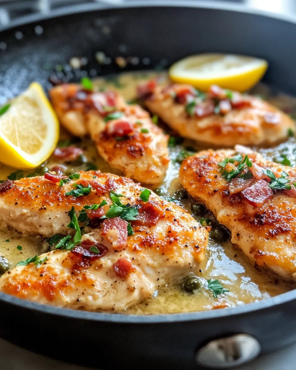 Easy 20-Minute Chicken Piccata (Lightened-Up) food shot