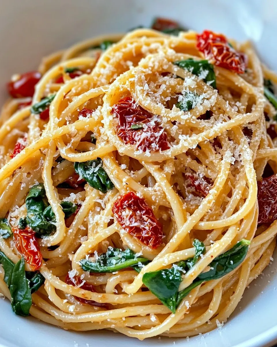 Homemade 20-Minute Tuscan Sun-Dried Tomato Pasta photo