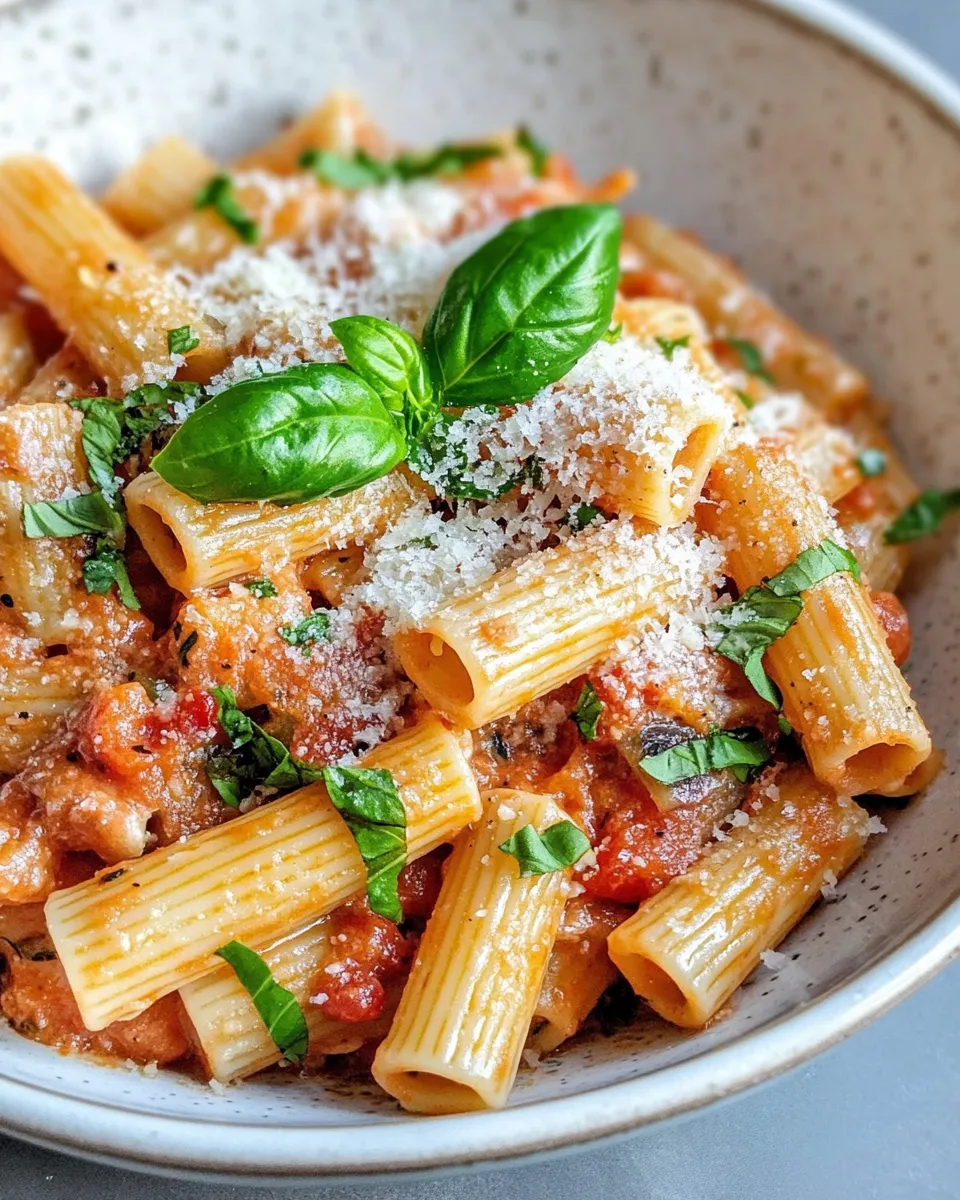 Easy 20-Minute Vodka Rigatoni (Stovetop) food shot