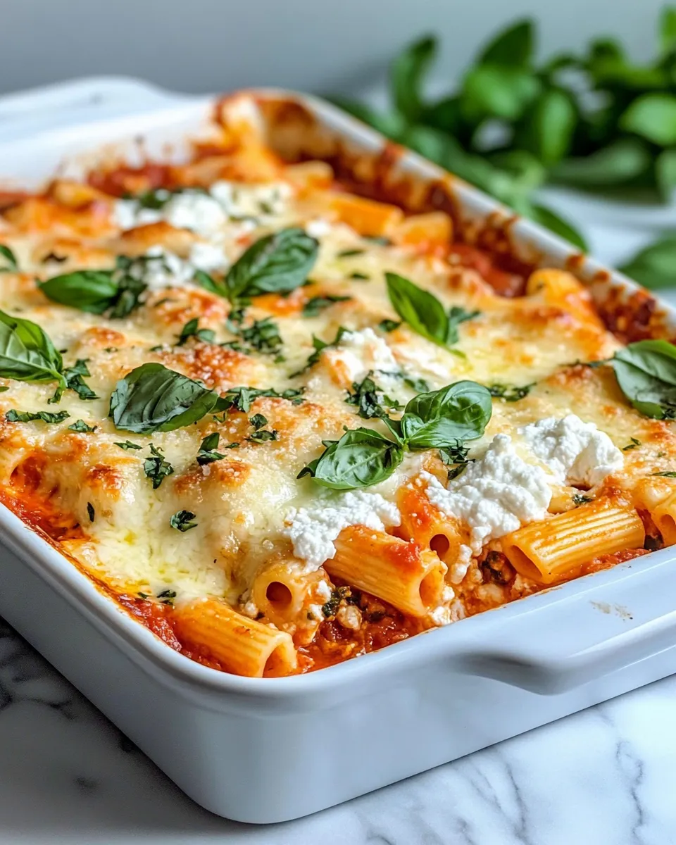 Classic 30-Minute Baked Ziti with Ricotta Clouds dish photo