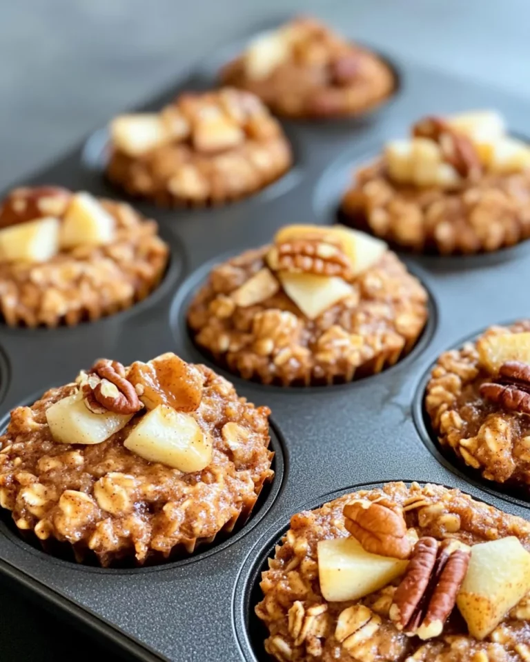 Homemade Apple Cinnamon Baked Oatmeal Cups (Meal Prep) recipe photo