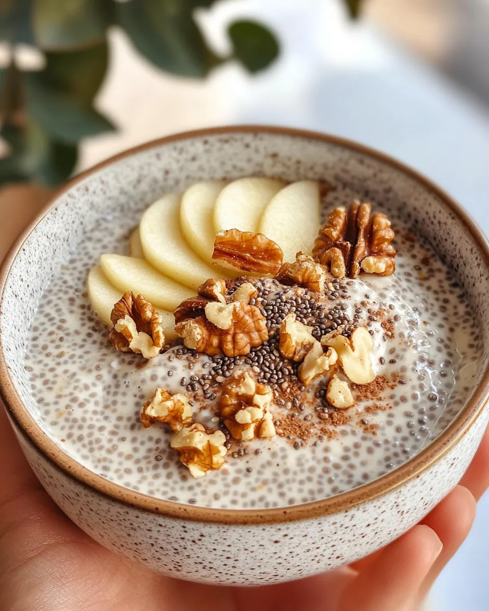 Classic Apple Cinnamon Chia Pudding (Overnight) image