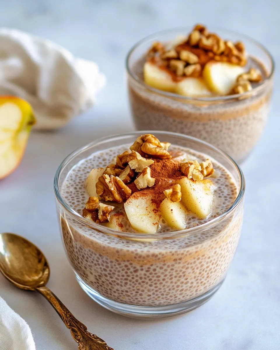 Delicious Apple Cinnamon Chia Pudding (Overnight) dish photo