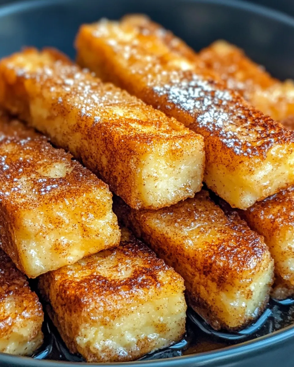 Classic Apple Cinnamon French Toast Sticks (Air Fryer) image