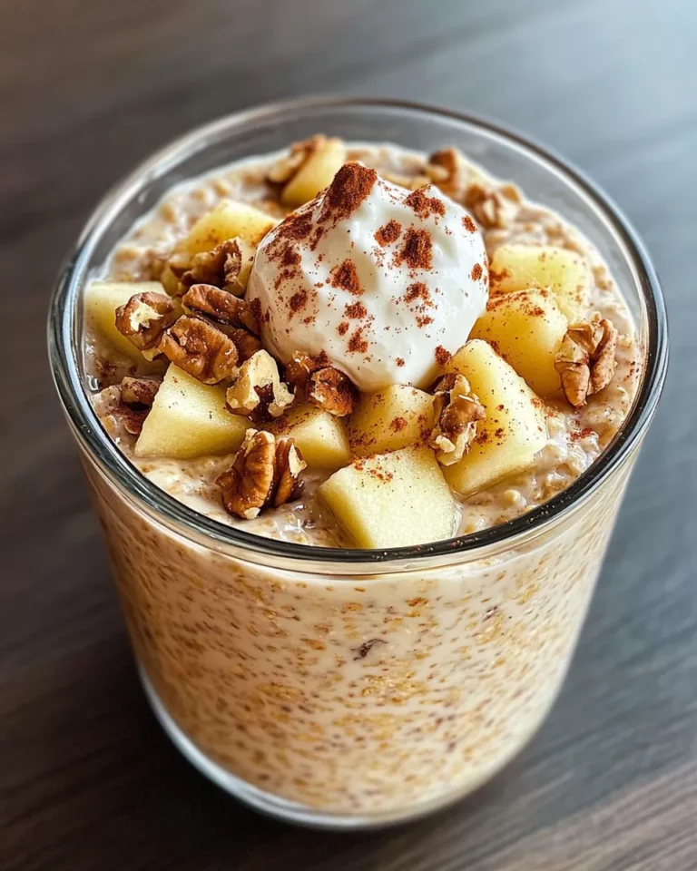Homemade Apple Pie Overnight Oats (High-Protein) recipe photo