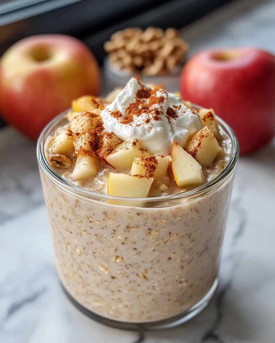 Classic Apple Pie Overnight Oats (High-Protein) dish photo
