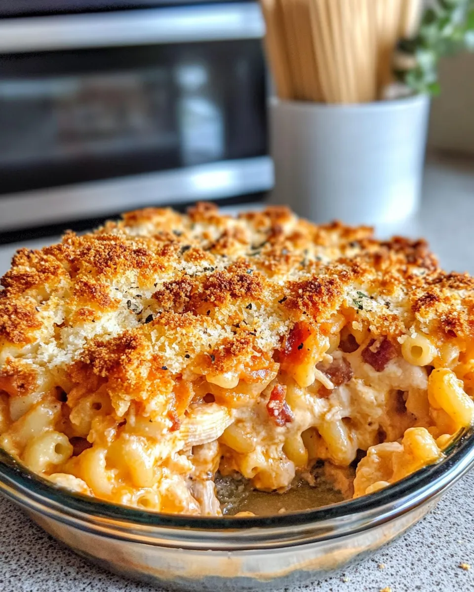 Classic BBQ Chicken Macaroni Pie image