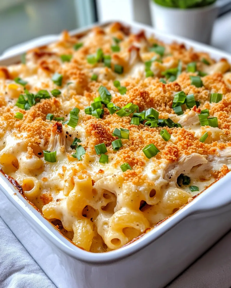 Easy BBQ Ranch Chicken Mac and Cheese Bake recipe photo