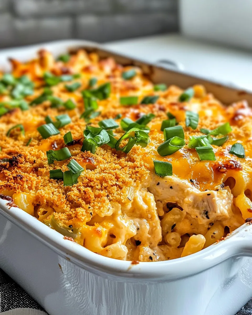 Tasty BBQ Ranch Chicken Mac and Cheese Bake dish photo