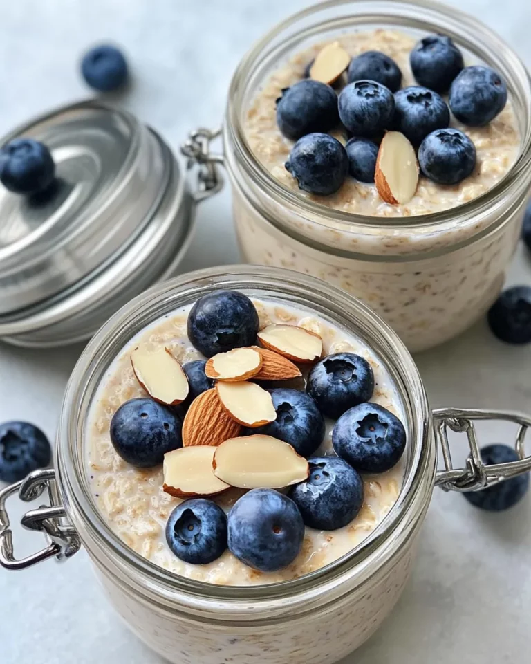 Homemade Blueberry Almond Overnight Oats photo