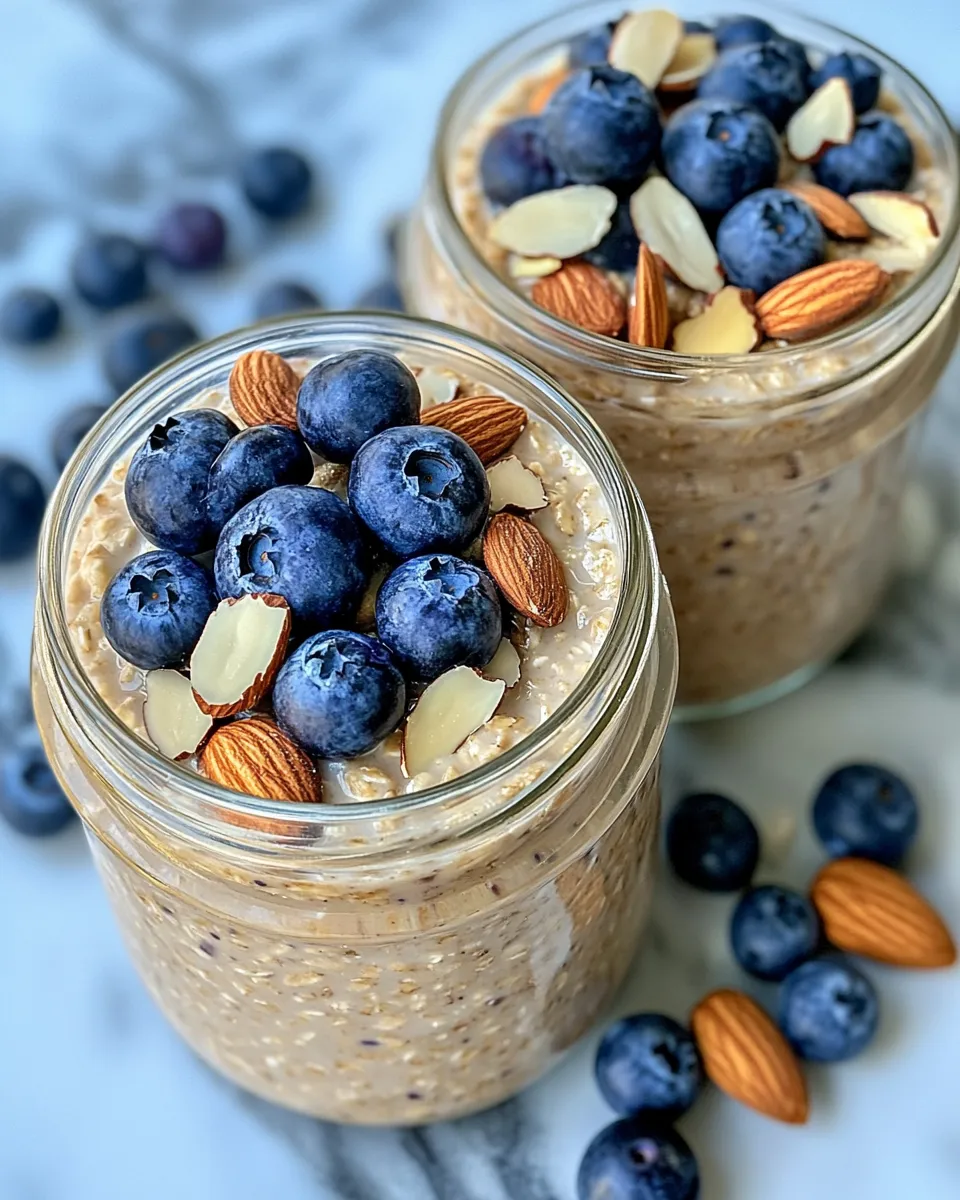 Classic Blueberry Almond Overnight Oats image