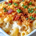 Homemade Buffalo Chicken Mac and Cheese Crunch Bake photo