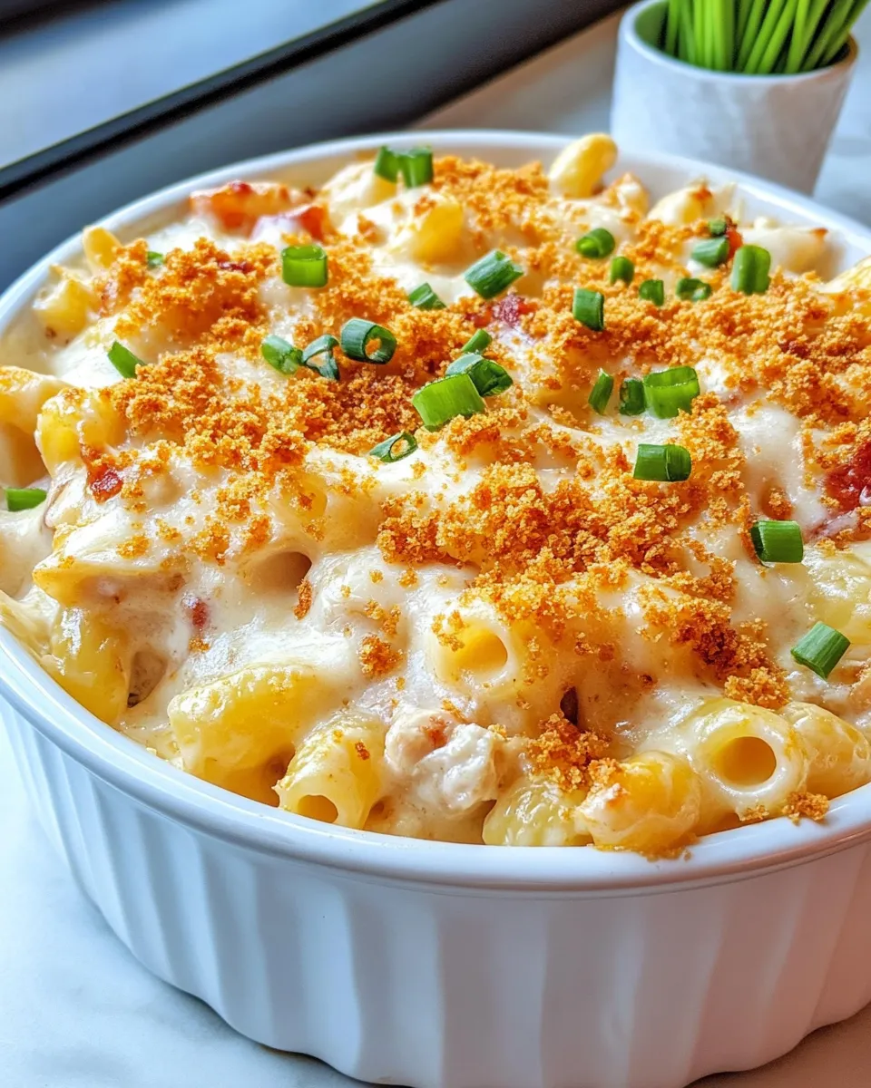 Easy Buffalo Chicken Mac and Cheese Crunch Bake recipe photo