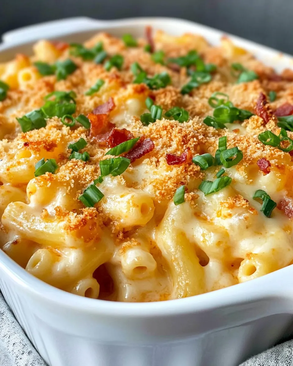 Delicious Buffalo Chicken Mac and Cheese Crunch Bake dish photo