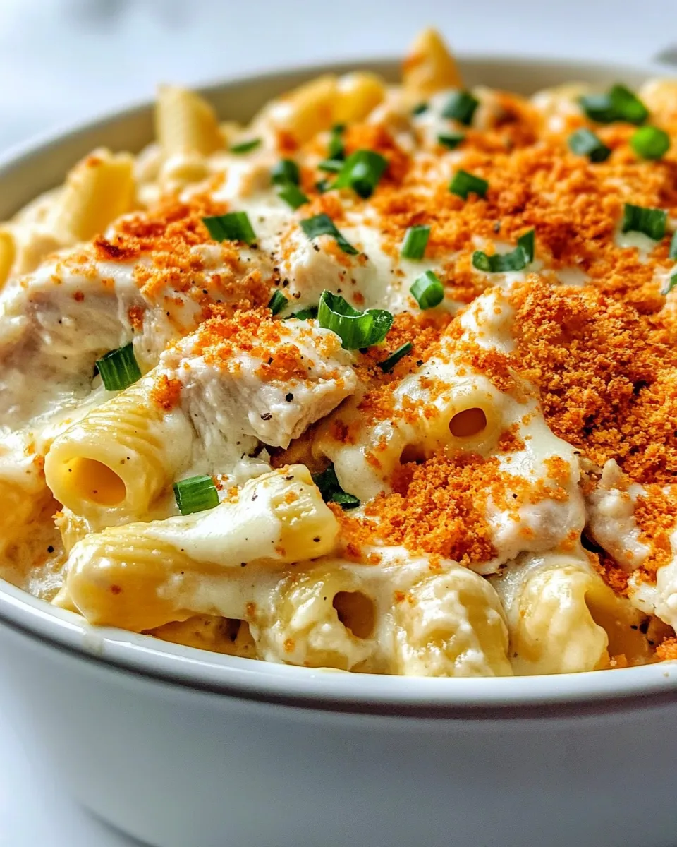Delicious Buffalo Chicken Ranch Shells and Cheese dish photo