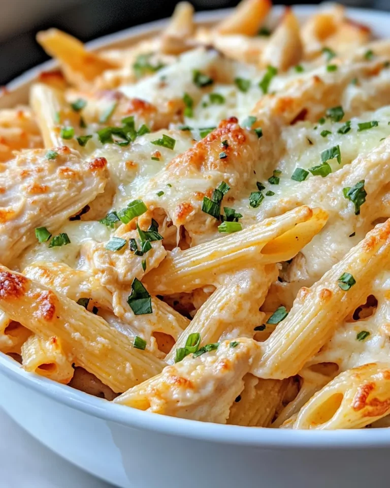 Homemade Buffalo Ranch Chicken Penne Bake recipe photo