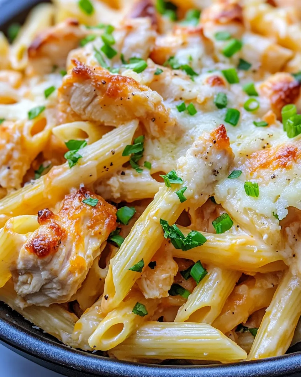 Delicious Buffalo Ranch Chicken Penne Bake picture