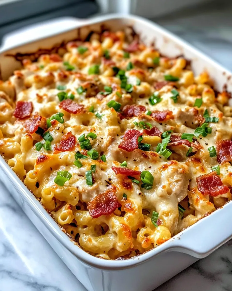 Classic Chicken Bacon-Style (Turkey) Ranch Mac Bake image